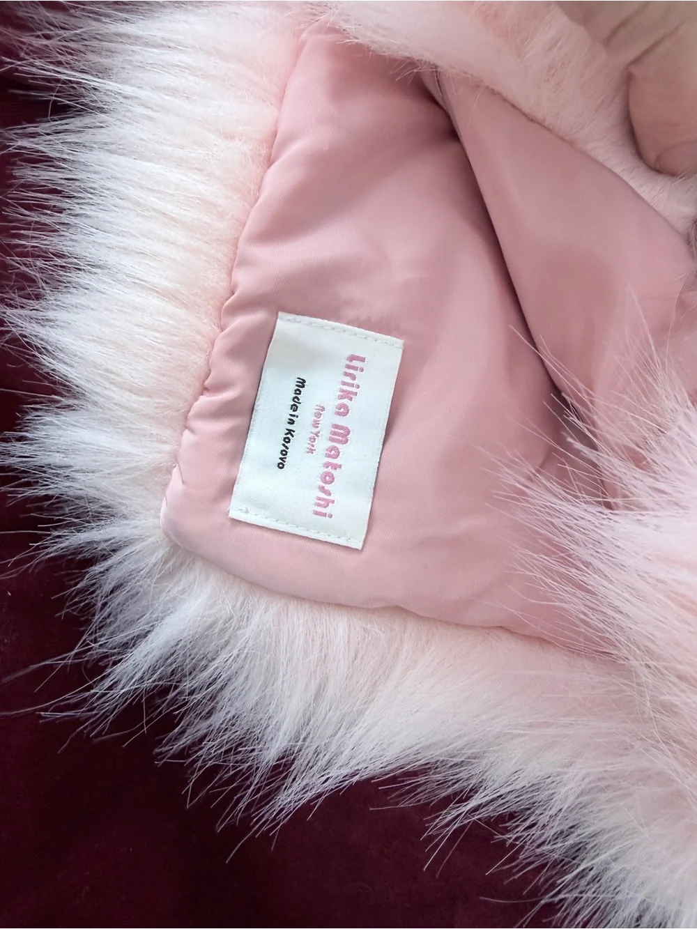 Lirika Matoshi Pale Pink Faux Fur leg warmers boot covers
